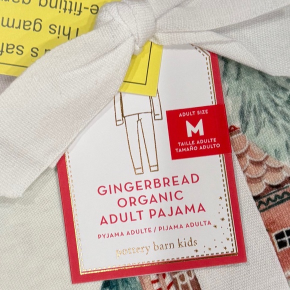 Gingerbread Organic Cotton Adult Pajama Set - PBK - Picture 6 of 6